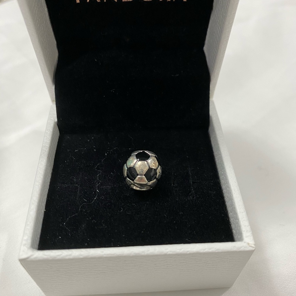 Soccer ball pandora charm